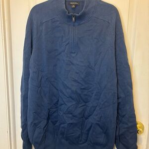 Men's Classic Blue Half-Zip Sweatshirt